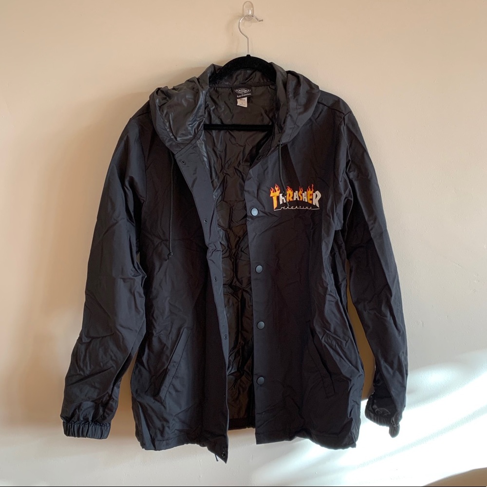 Thrasher Magazine Raincoat Hoodie Size Large